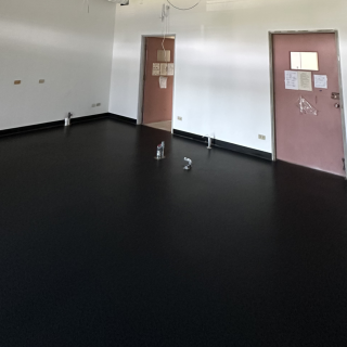 清華大學化學系實驗室抗靜電epoxy地板材料鋪設